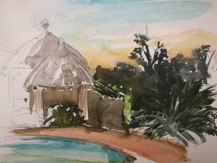 Cours de dessin à lencre aquarellable.