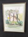 Le canal, Lot et Garonne aquarelle 